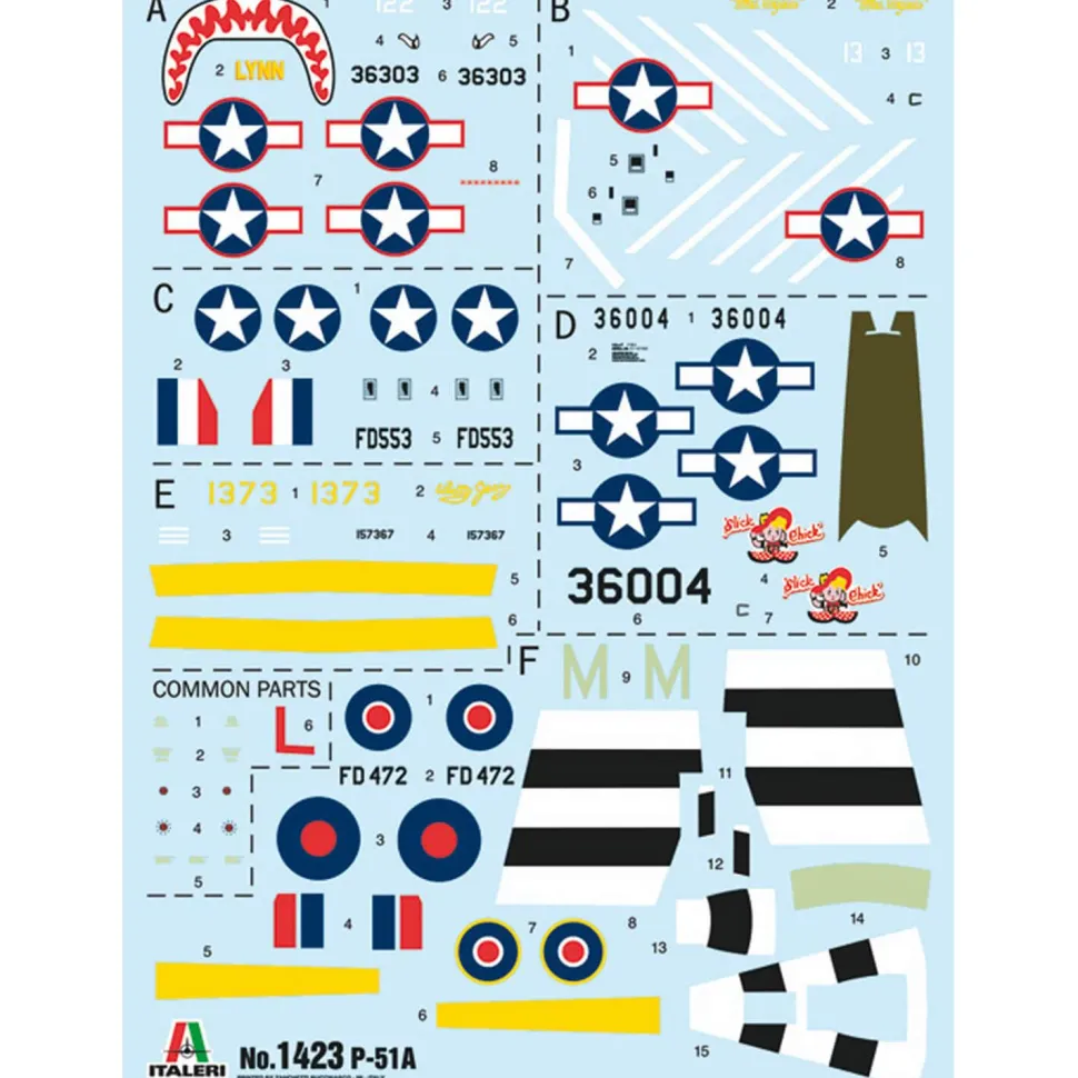 Maquette avion : P-51A Mustang - Italeri