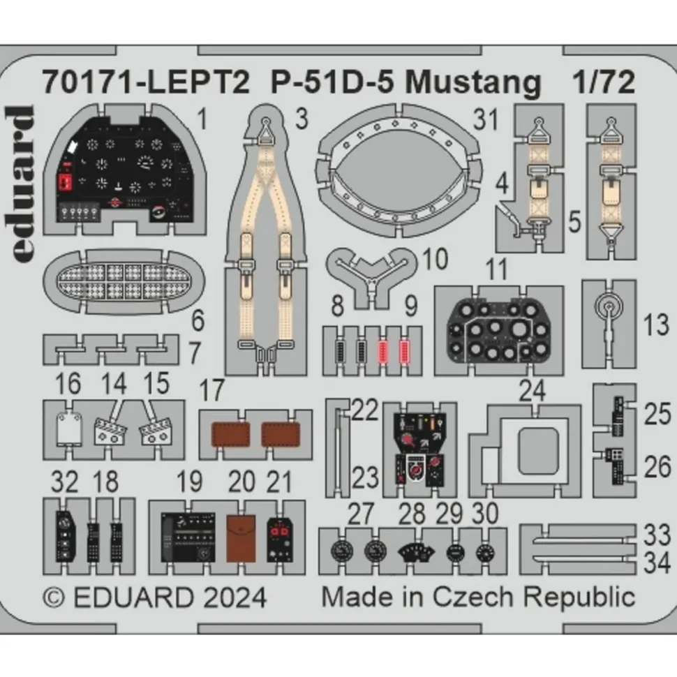 Maquette avion : P-51D-5 Mustang Eduard-Profipack - Eduard