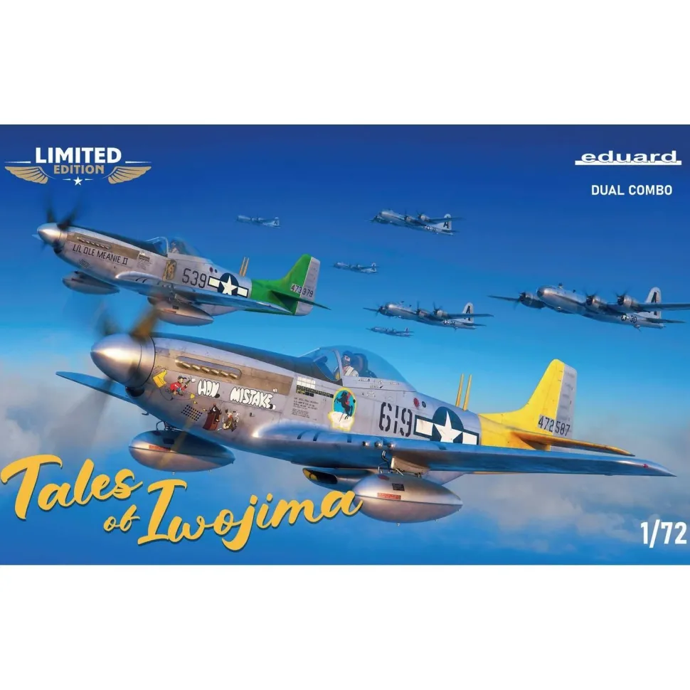 Maquette avion : P-51D Tales of Iwojima Dual Combo en 1:72 - Eduard