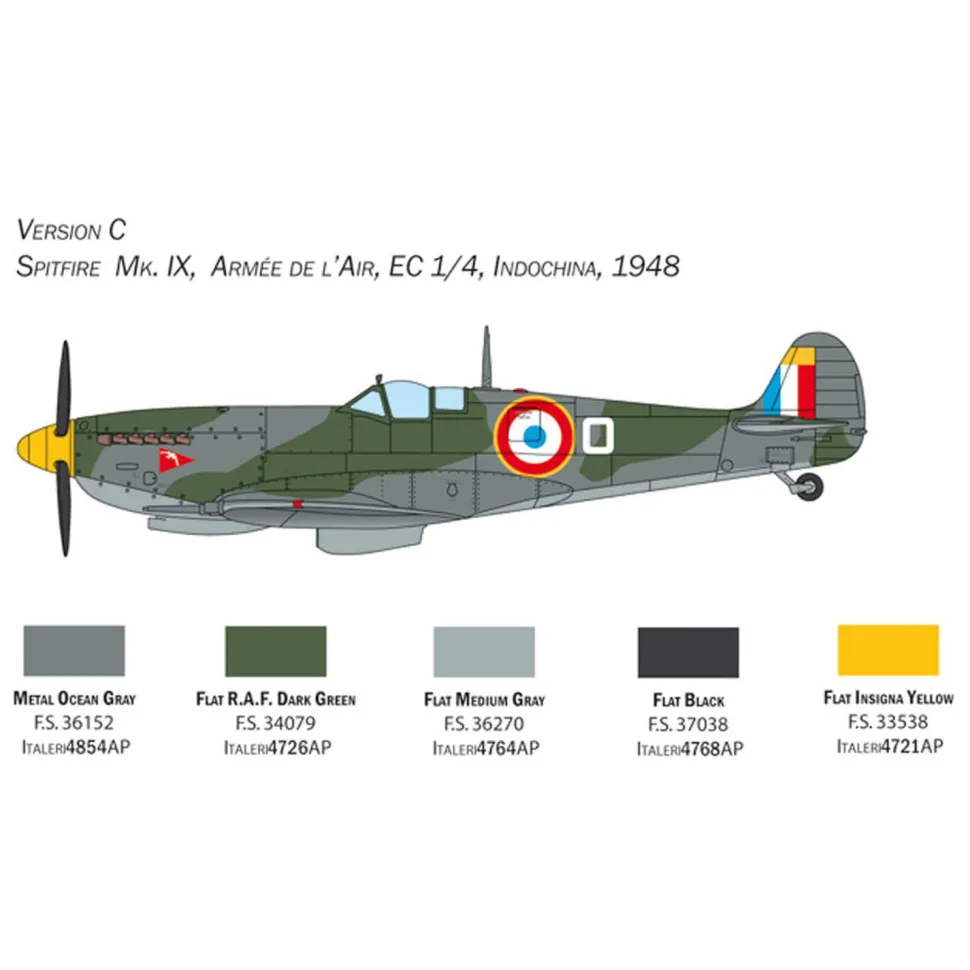 Maquette avion : Spitfire Mk. IX - Italeri