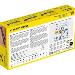 Maquette Avion : STARTER KIT - P-40 Kitty Hawk - Heller