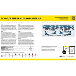 Maquette avion : STARTER KIT - DC6 Super Cloudmas - Heller