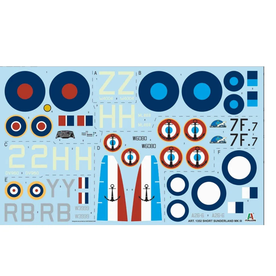 Maquette avion : Sunderland Mk.III - Italeri