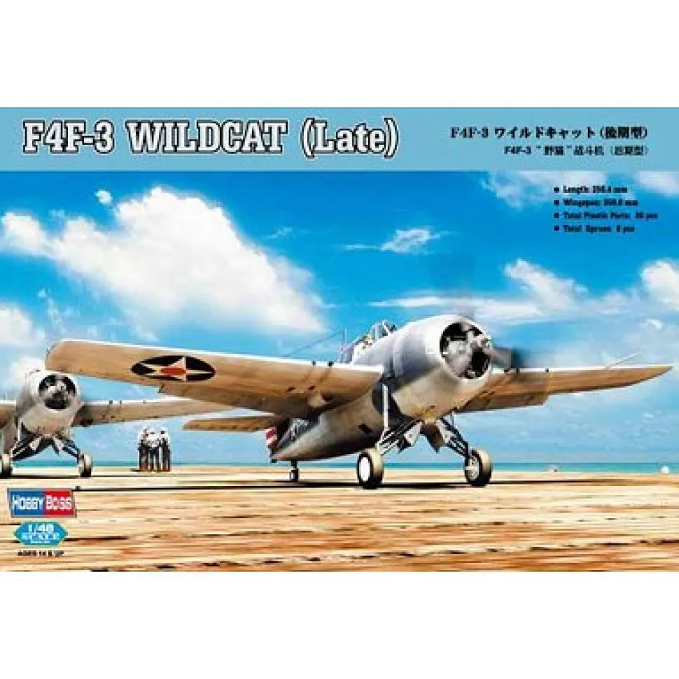 Maquette avion : F4F-3 WildcatI (Late) - Hobby Boss