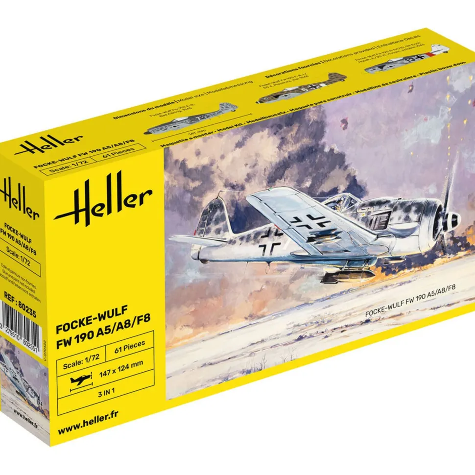 Maquette avion FOCKE WULF Fw 190 A8/F3 - Heller
