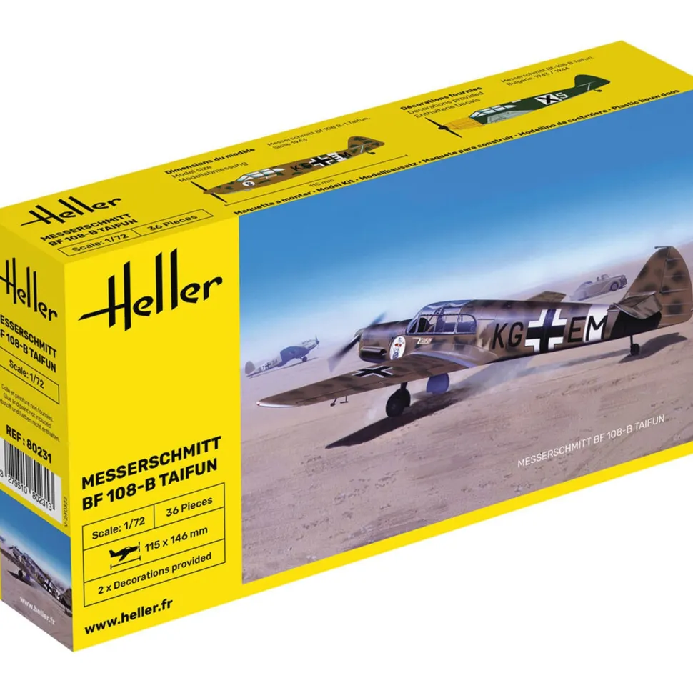 Maquette avion : Messerschmitt BF 108 B Taïfun - Heller