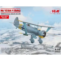 Maquette avion militaire allemand : HS 123A-1 WWII - ICM