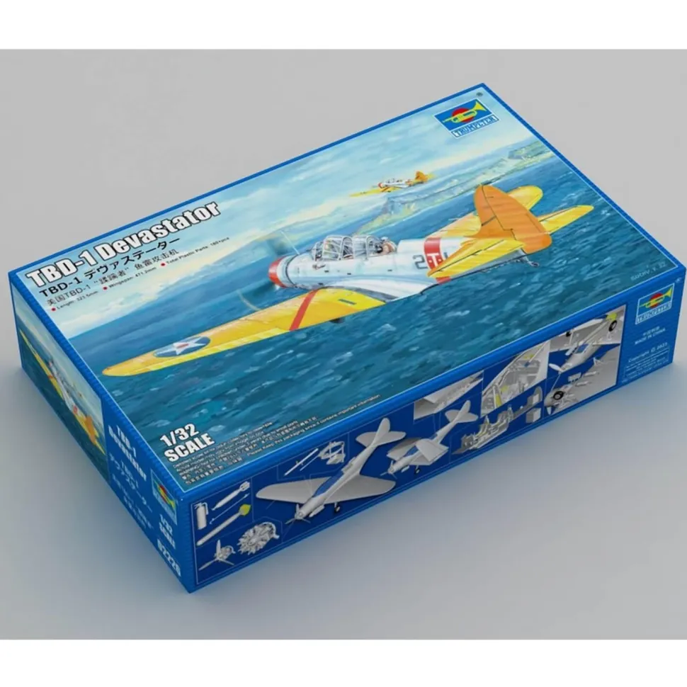 Maquette avion militaire : TBD-1 Devastator - Trumpeter