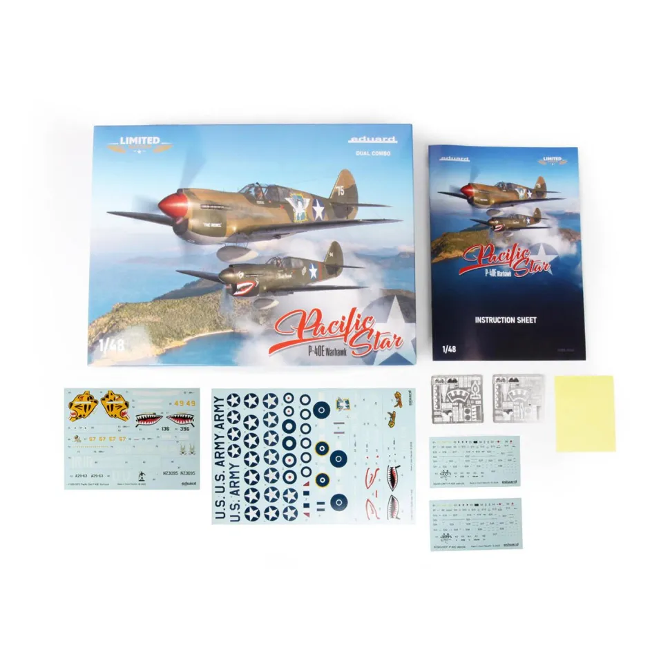 Maquette avion :Pacific Star P-40E Warhawk Dual Combo 1/48 - Eduard