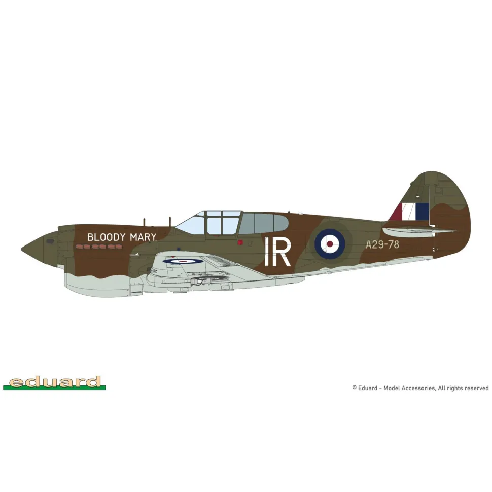 Maquette avion :Pacific Star P-40E Warhawk Dual Combo 1/48 - Eduard