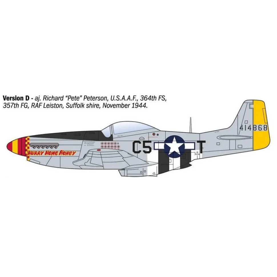 Maquette Avion P-51D Mustang Aces - Italeri