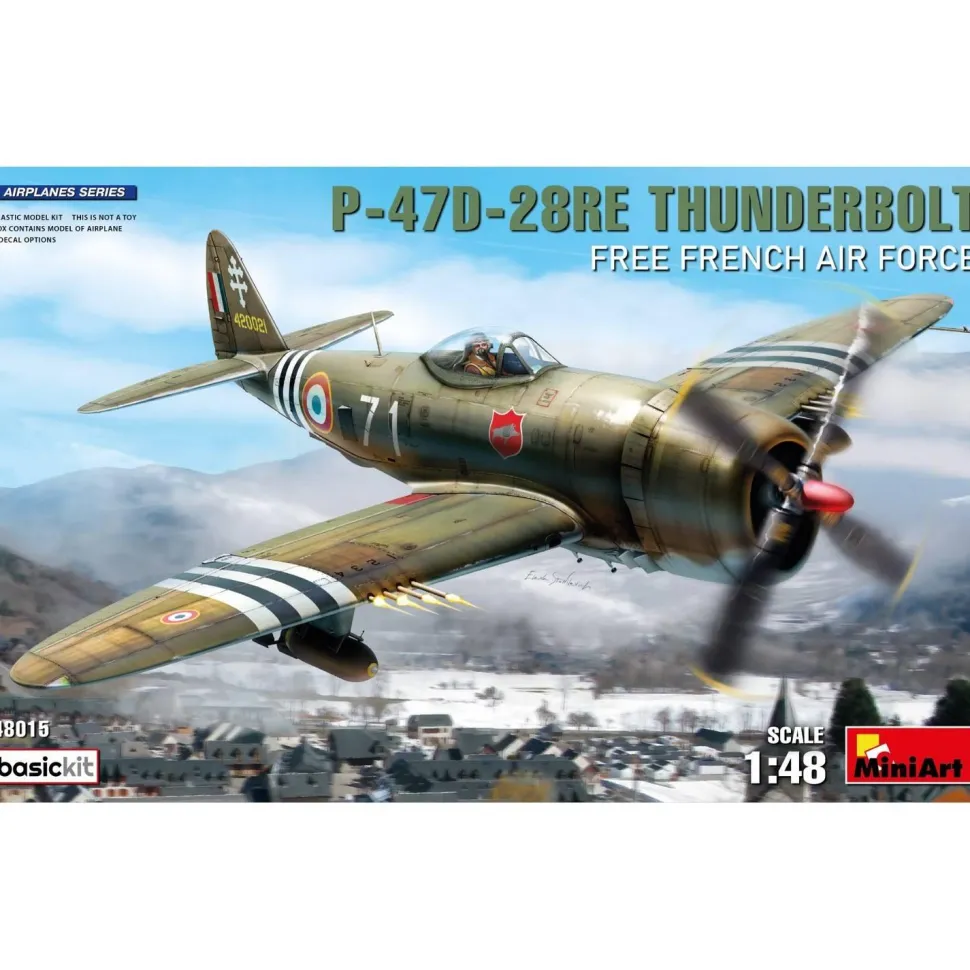 Maquette Avion P-47D-28RE Armée de l’Air française – 1:48 - Mini Art