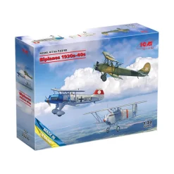 Maquette avions : Biplans des années 30 et 40 - ICM