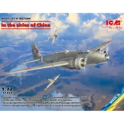 Maquette avions militaires : Dans le ciel de Chine (Ki-21-Ia, et 2 Кі-27а) - ICM