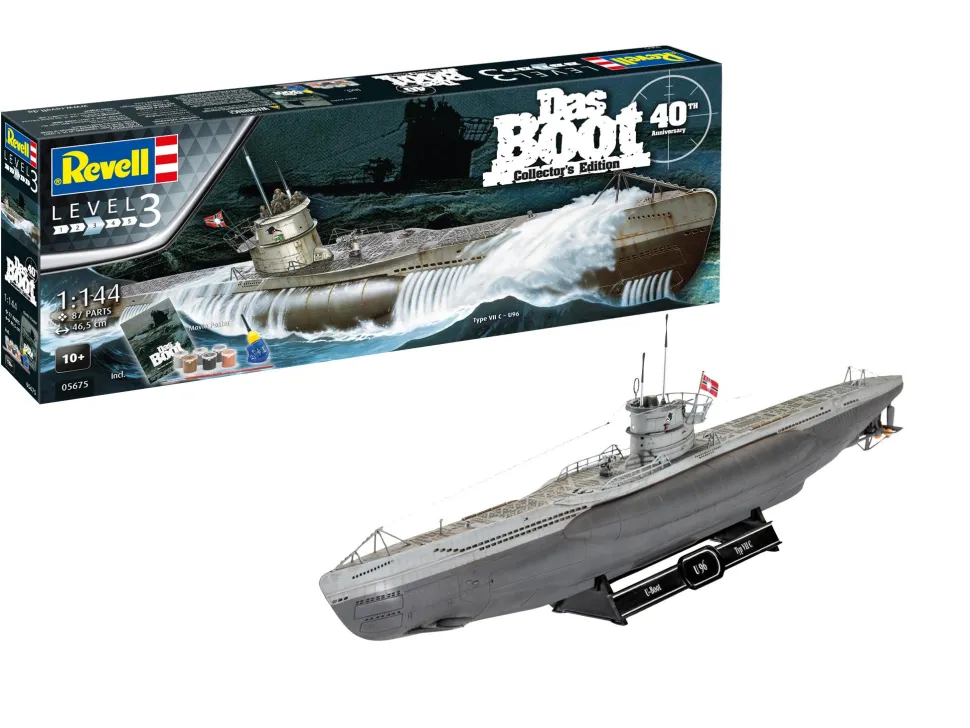 Maquette bateau : Coffret cadeau 40ème anniversaire Das Boot - Revell