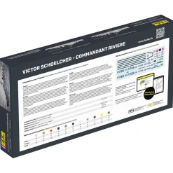 Maquette bateau : Collection historique : Starter Kit : Victor Schoelcher - Commandant Riviere - Heller