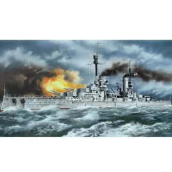 Maquette bateau : Cuirassé allemand Kronprinz - ICM
