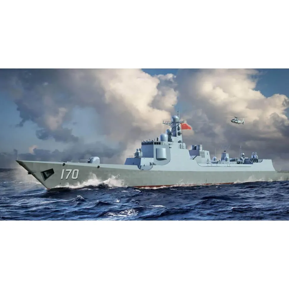 Maquette bateau : Destroyer PLA Navy Type 052C - Trumpeter
