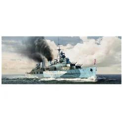 Maquette bateau : HMS Belfast C35 Croiseur léger britannique 1942 - Trumpeter