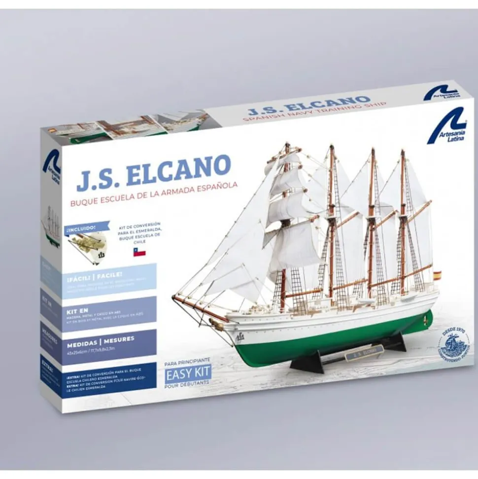 Maquette bateau : Juan Sebastián Elcano (Plastique et bois) - Artesania