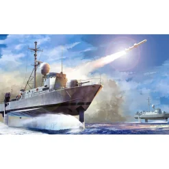 Maquette bateau : navire USS Pegasus PHM-1 américain - Hobby Boss