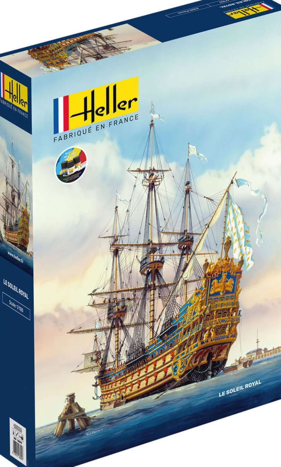 Maquette bateau : Starter Kit : Soleil Royal - Heller