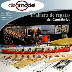 Maquette bateau : Traînière de regate de Cantabrie - Disarmodel
