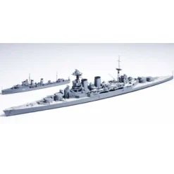 Maquette bateau : British Battle Cruiser Hood & E Class Destroyer - Tamiya