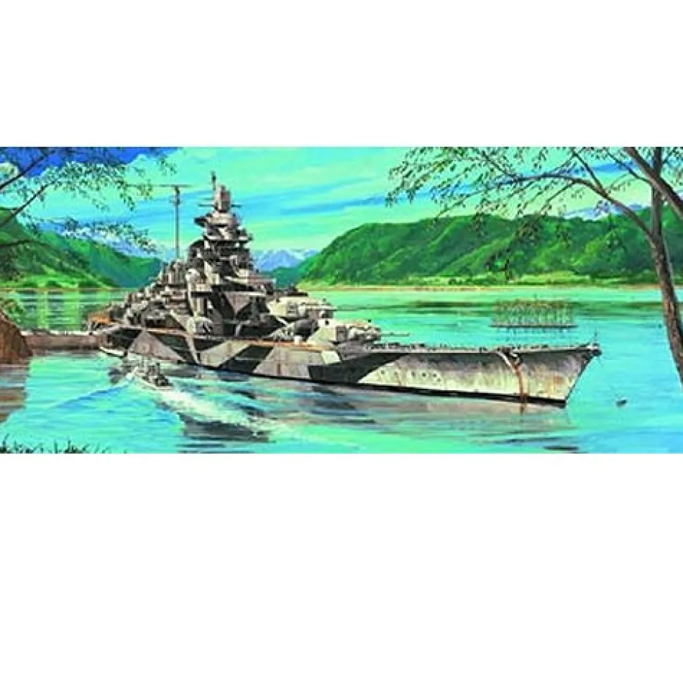 Maquette bateau : Cuirassé allemand Tirpitz 1942 - Trumpeter