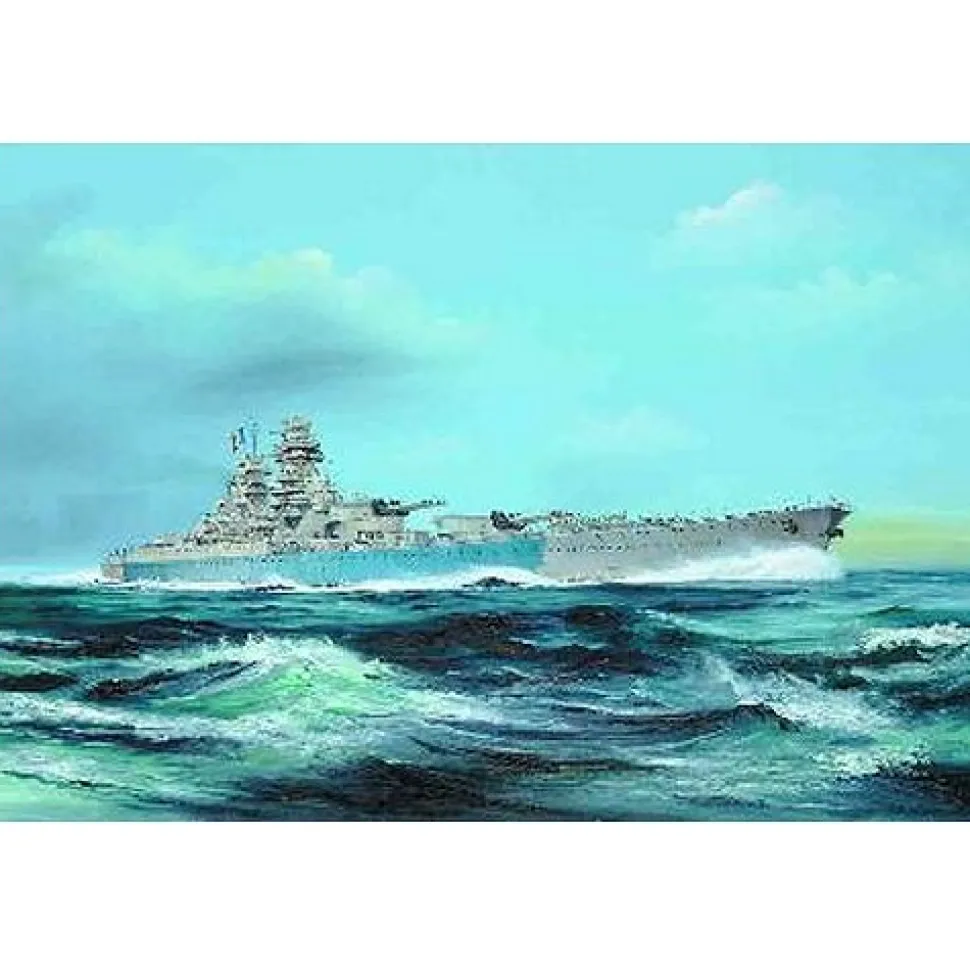 Maquette bateau : Cuirassé français Richelieu 1946 - Trumpeter