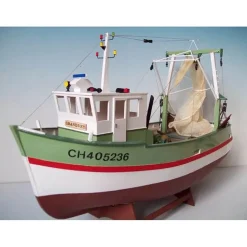 Maquette bateau en bois : Chalutier Grand-Vey - Soclaine