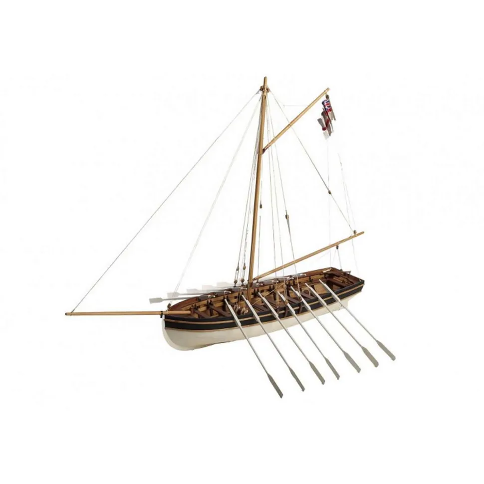 Maquette bateau en bois : HMS Agamemnon canot du capitaine Nelson - Disarmodel