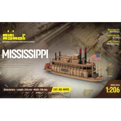 Maquette bateau en bois : Mississipi -