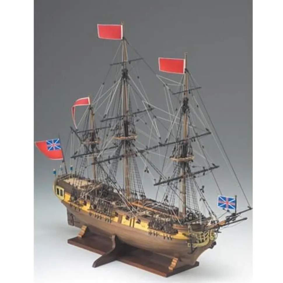 Maquette bateau en bois : HMS Greyhound - Corel