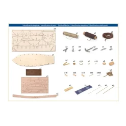 Maquette bateau en bois : Polaris - OCCRE
