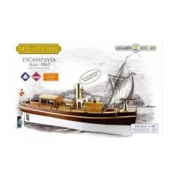 Maquette bateau en bois : Garde côte Pilar - Carthagonova