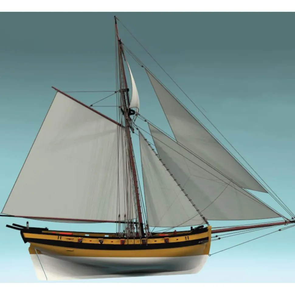 Maquette bateau en bois : Le Renard - Disarmodel
