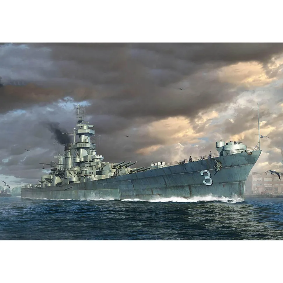 Maquette bateau militaire : USS Hawaii CB-3 - Trumpeter