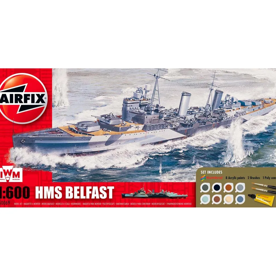Maquette bateau : Model Kit : HMS Belfast - Airfix