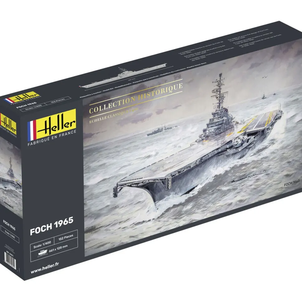 Maquette bateau Porte-avions Foch - Heller