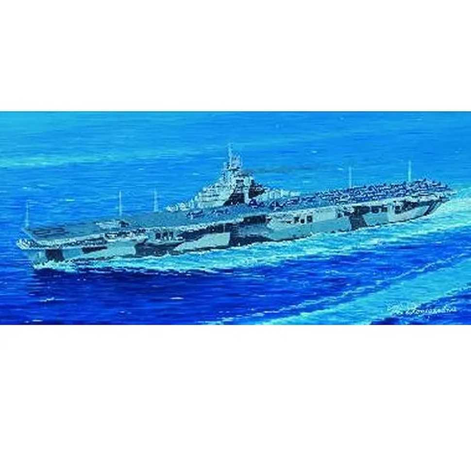 Maquette bateau : Porte-avions USS CV-19 Hancook - Trumpeter