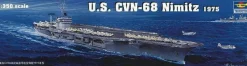 Maquette bateau : Porte-avions nucléaire US CVN-68 Nimitz 1975 - Trumpeter