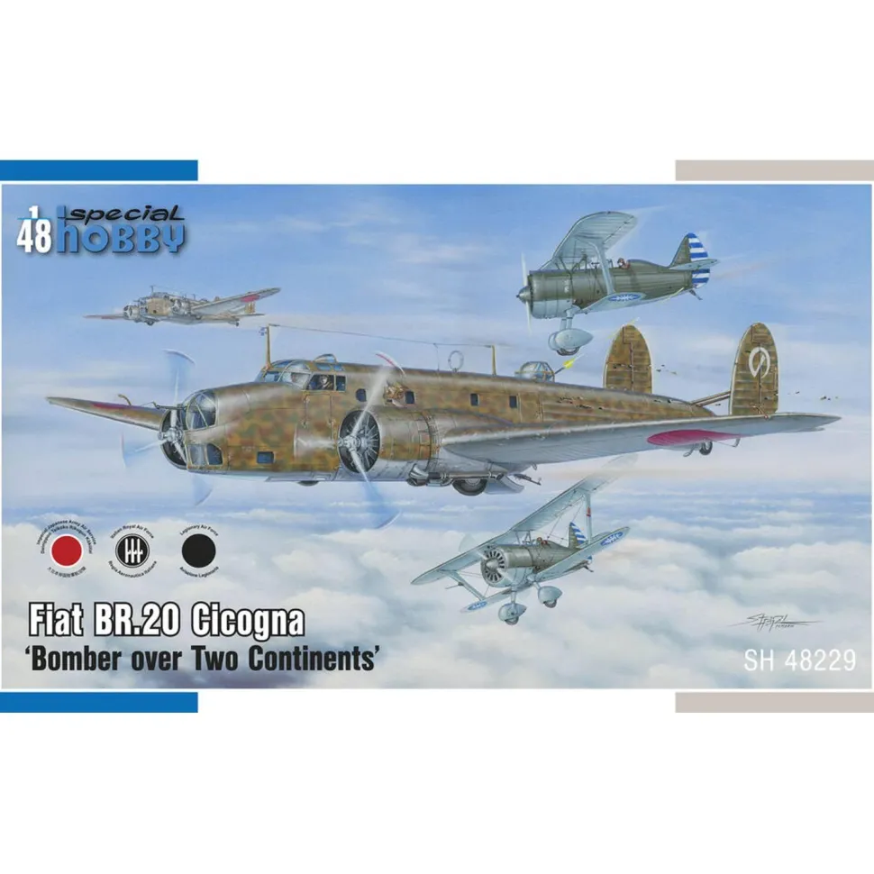 Maquette bombardier : Fiat Br.20 Cicogna - Special Hobby