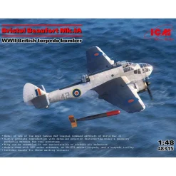 Maquette Bombardier torpilleur britannique : Bristol Beaufort Mk.IA, 2ème guerre mondiale - ICM