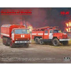 Maquette camion : Camions de pompiers de l'Ukraine en 1:35 - ICM