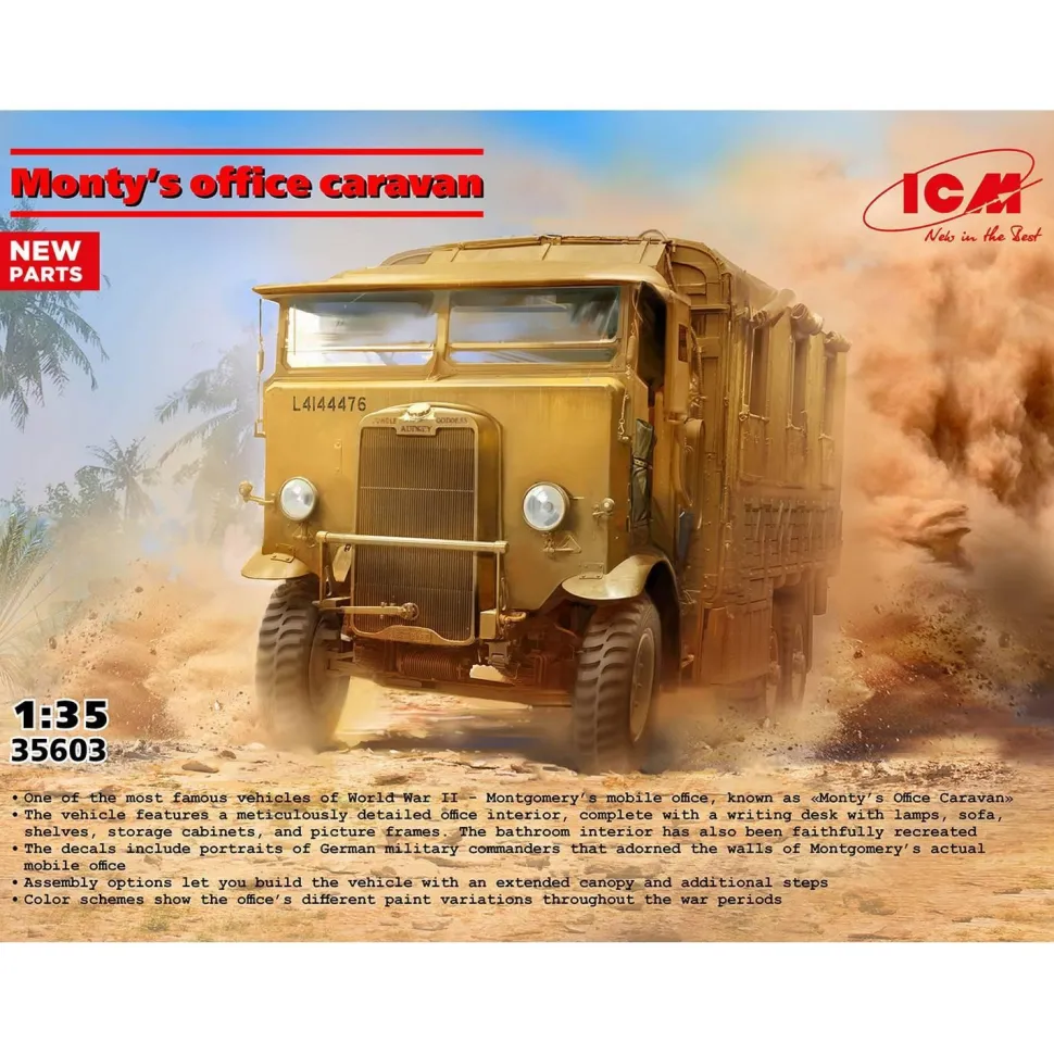 Maquette camion : Monty’s office caravan - ICM