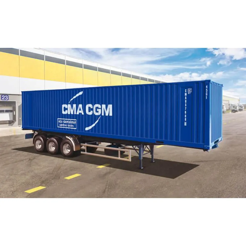 Maquette camion : Remorque Container 40' - Italeri
