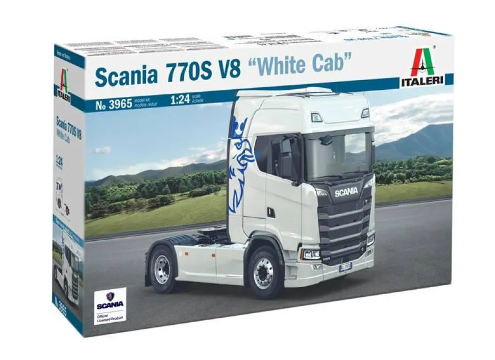 Maquette camion : Scania 770 S V8 - White Cab - Italeri