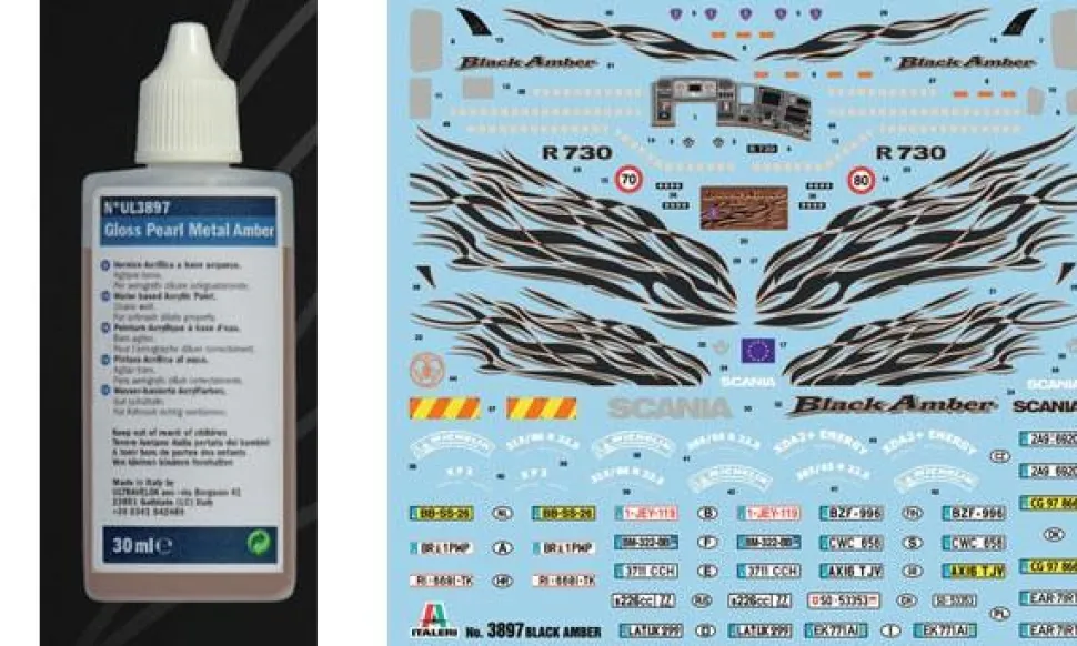 Maquette camion : Scania R "Black Amber" - Italeri
