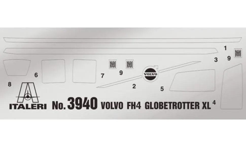 Maquette camion : Volvo FH4 Globetrotter XL - Italeri